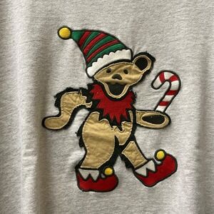 Lucky Brand Men's Size L Grey‎ Heather Grateful Dead Dancing Bear Sweatshirt NWT